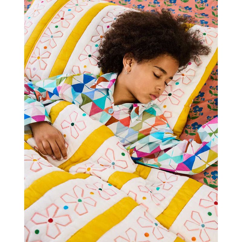 Kip&Co X Anna Spiro Daisy Chain Organic Cotton Quilted Pc 2P Std Set image number 3